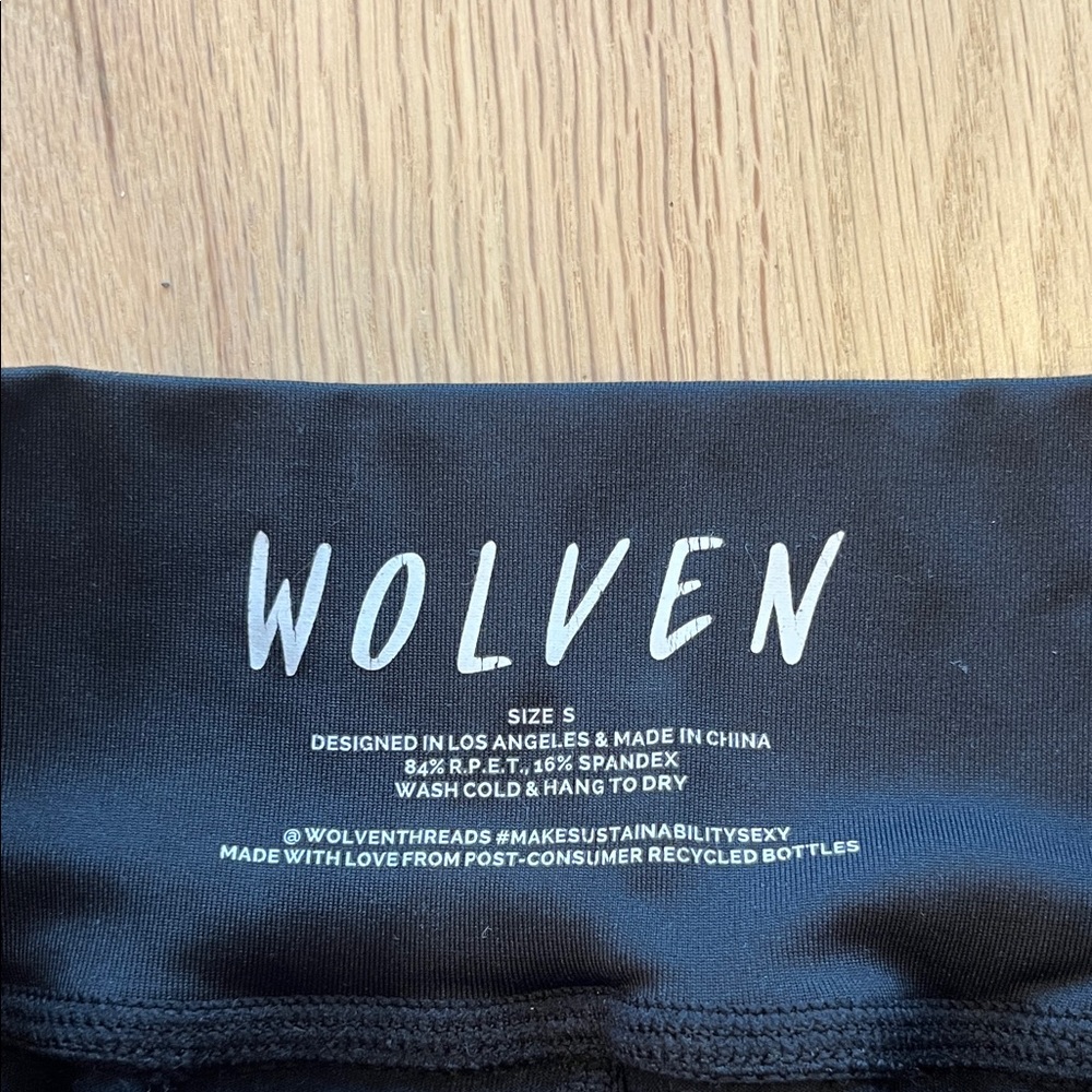 Wolven Women's Black Bike Shorts - Picture 2 of 3